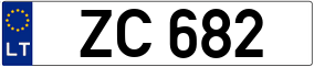 Trailer License Plate